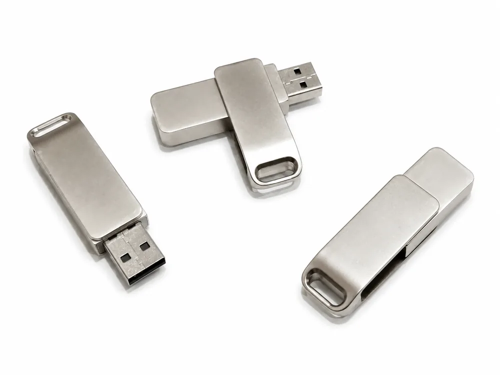 Revolving USB 2 Silver